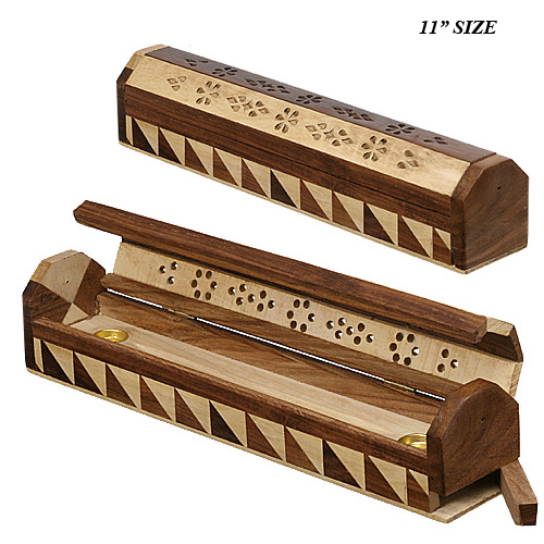 11" Inch Joint Wood Holding Coffin - Click Image to Close